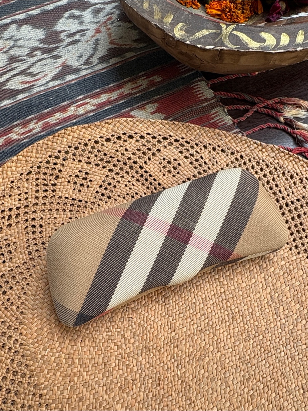 Burberry Nova Check Hard Clamshell Glasses Case